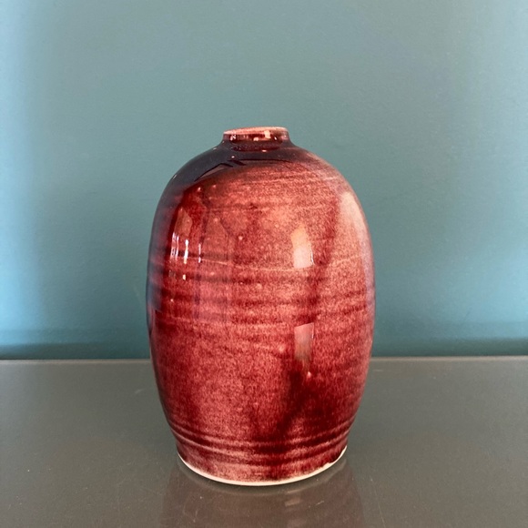 ☘️VTG Edgecomb Potters Purple Drip Vase☘️ - Picture 4 of 6